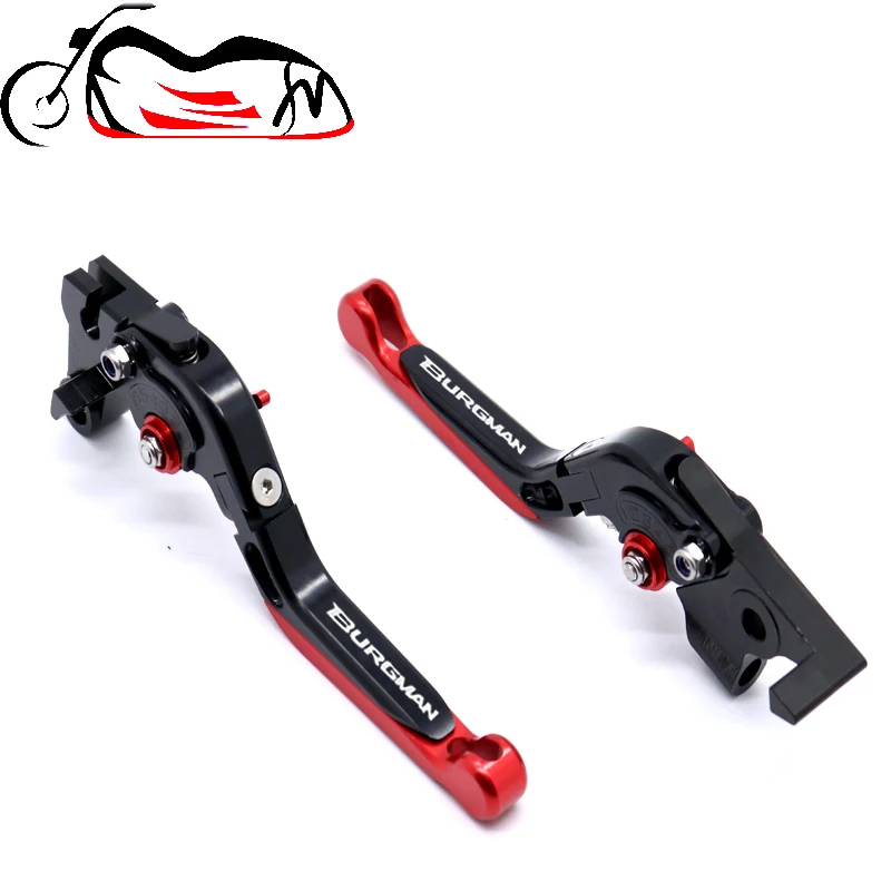 Brake Clutch Levers For SUZUKI AN 650 Burgman 2003-2020 AN650 AN650Z Motorcycle Adjustable Folding Extendable logo Burgman