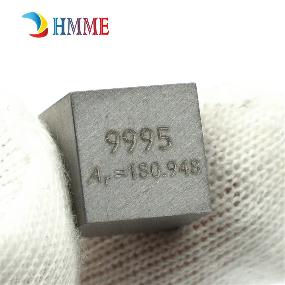 Imagem -03 - Tântalo 10 mm Cubo 99.95 Alta Pureza Metal ta Densidade Bloco Puro para a Coleção do Elemento e Exibição