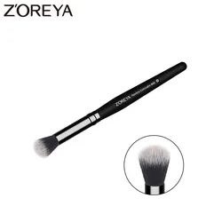 ZOREYA Brand High Quality Concealer Makeup Brushes Black Wooden Handle Soft Nylon Hair Cosmetic Eyeliner Tools for Face Makeup