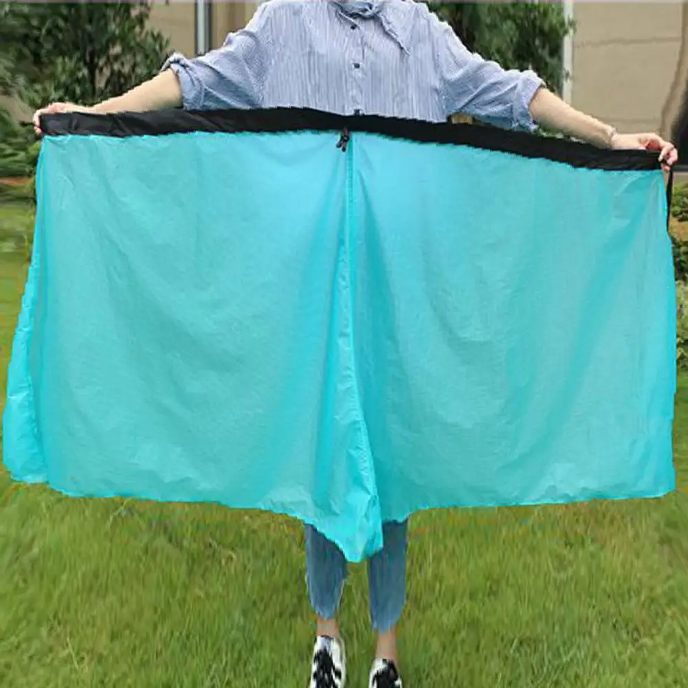Packable Rain spódnica Nylon wodoodporny płaszcz przeciwdeszczowy płaszcz przeciwdeszczowy UnisexRain Liner spódnica długi deszcz Kilt piesze wycieczki odzież przeciwdeszczowa artykuły kempingowe — zdjęcie 6