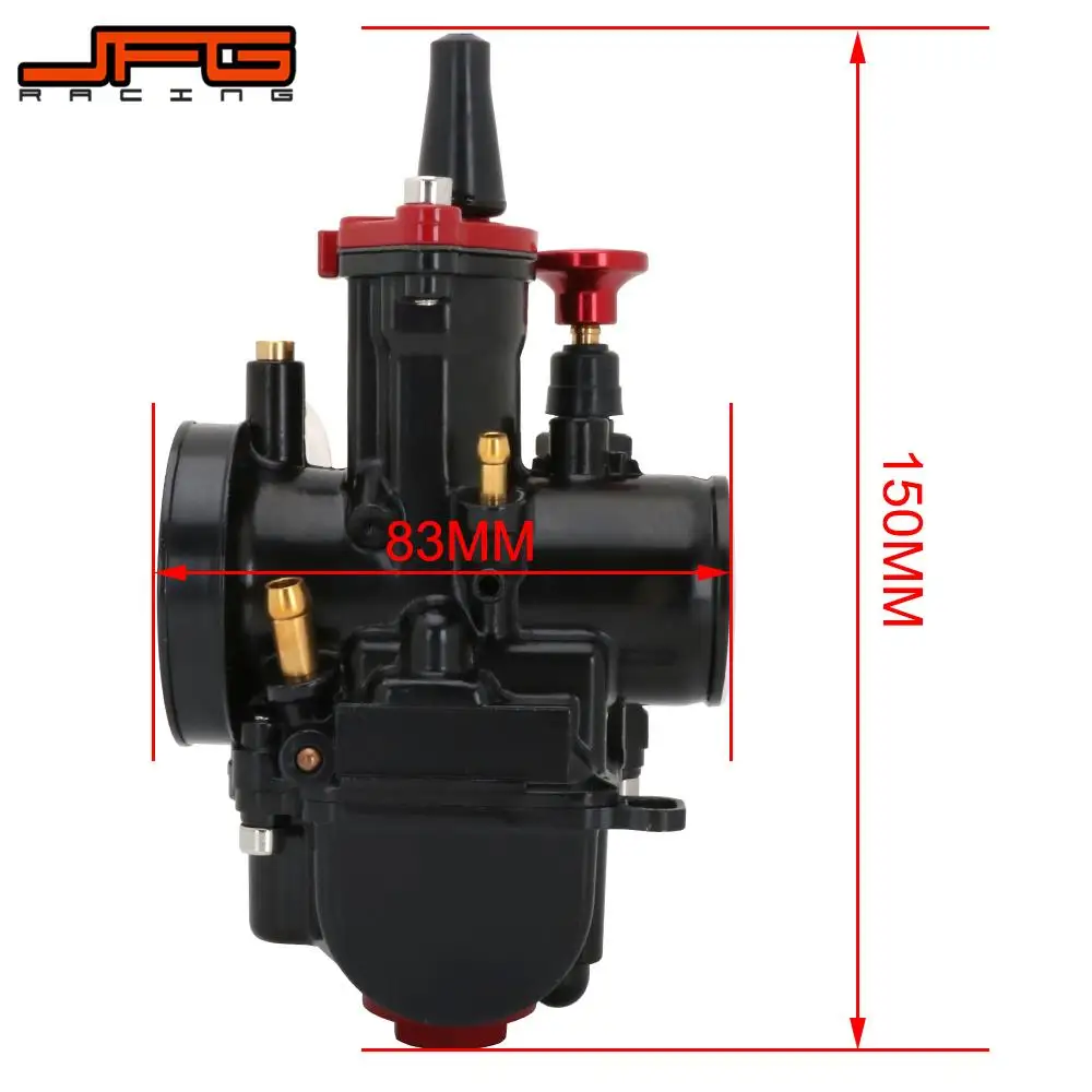 Motorcycle 21 24 26 28 30 32 34mm Universal Black For Mikuni Maikuni PWK Carburetor Scooters ATV With Power Jet Dirt Bike