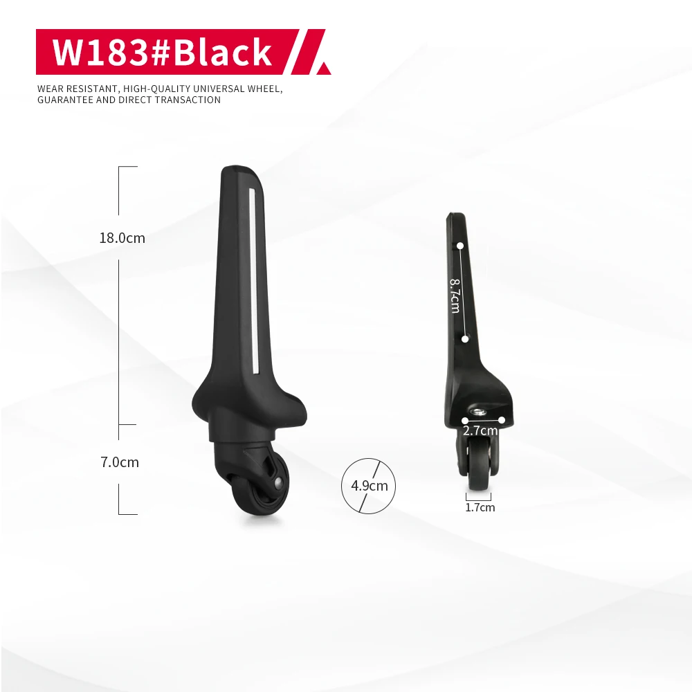 DILONG W183 Wheel accessories for luggage suitcase trolley case universal wheel 20 inch 24 inch password box replace casters