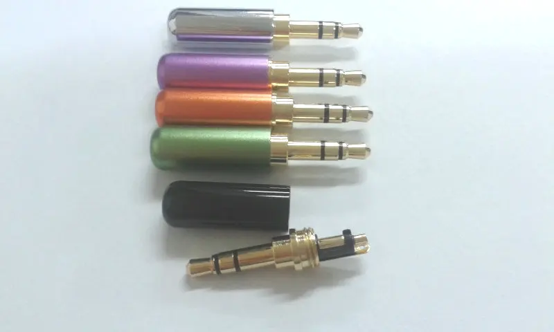 

100pcs Gold Plated 3.5mm 3 Pole Male Stereo Mini Jack Plug soldering Copper New