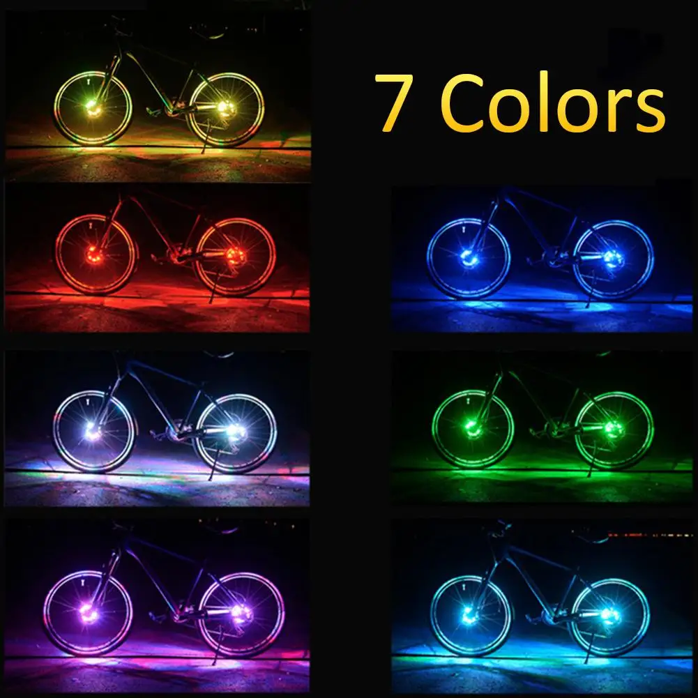 LED Bicycle Light Child Balance Bike Flash Light Charging IP65 Waterproof Wheel Axle Night Riding Wheel Light Bicycle Neon Light