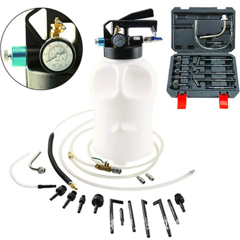 

Pneumatic automatic transmission oil changer oil pumping unit 6L with 13pcs ATF adapter