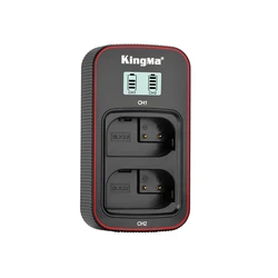 KingMa DMW-BLK22 LCD podwójna ładowarka USB do Panasonic DMW-BLK22 bateria Lumix DC-S5 DC-S5K GH5M2 kamera DMW BLK22 ładowarka