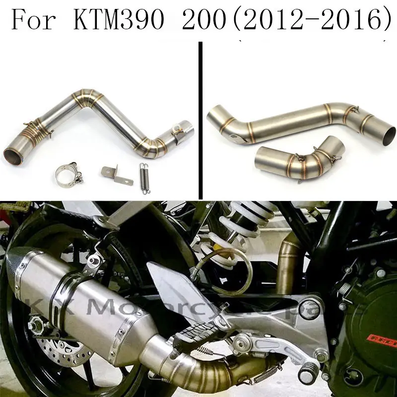 

Motorcycle Exhaust Front Pipe Muffler Middle Link Connect Pipe For KTM DUKE 125 390 250 duke RC125 RC390 2012-2016