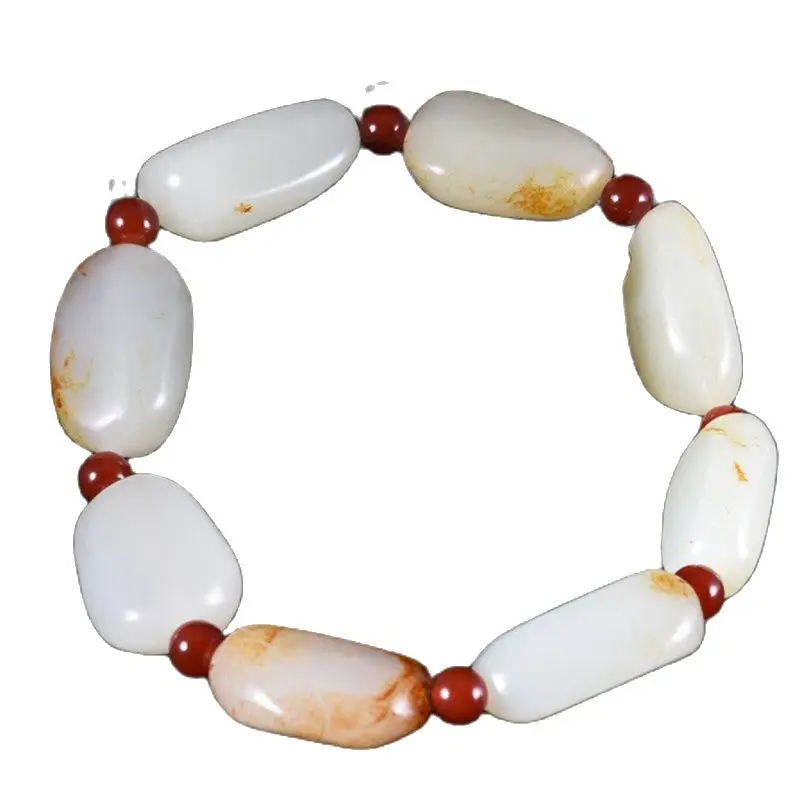 

Natural Seeds Of Xinjiang Hetian Jade Seed Carved Beads Jade Hand String A