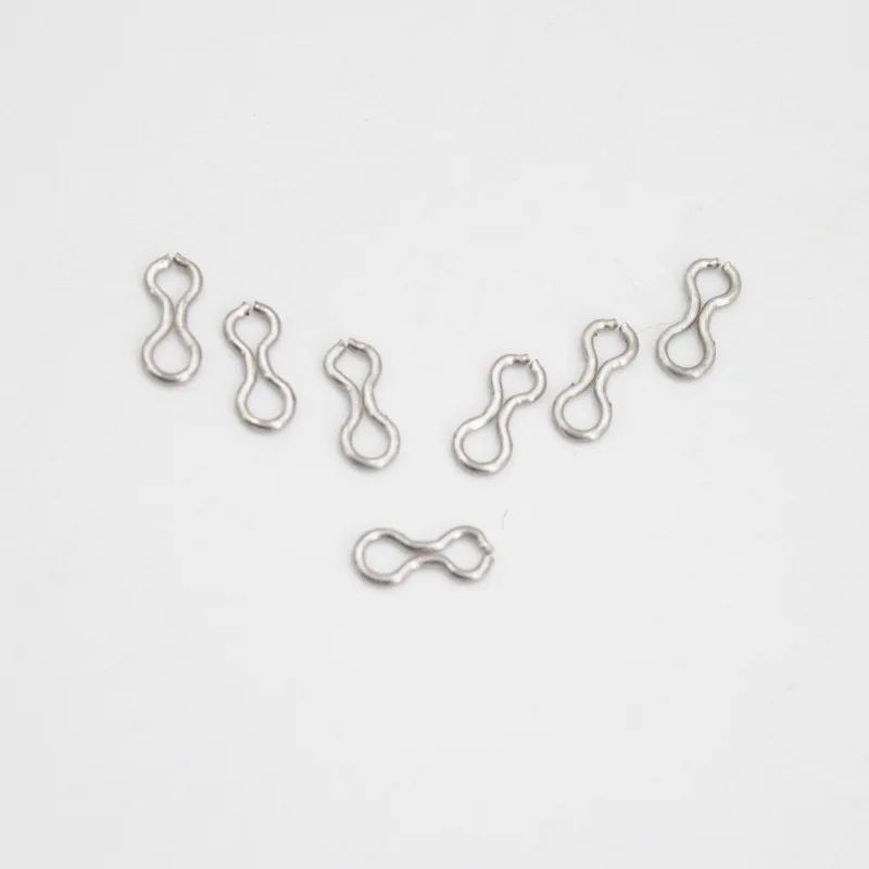 2000pcs Stainless Steel Carp Splay Rings Swivel Buckle Lure Leader Sinker Eyes Connector Fishing Gear Tackle Accessories Pesca