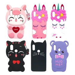 For Xiaomi Mi A2 Lite MiA2 Case Silicone 3D Unicorn Cat Bear Cartoon Soft Phone Bags Cases For Xiaomi Mi A2 A2lite Back Cover