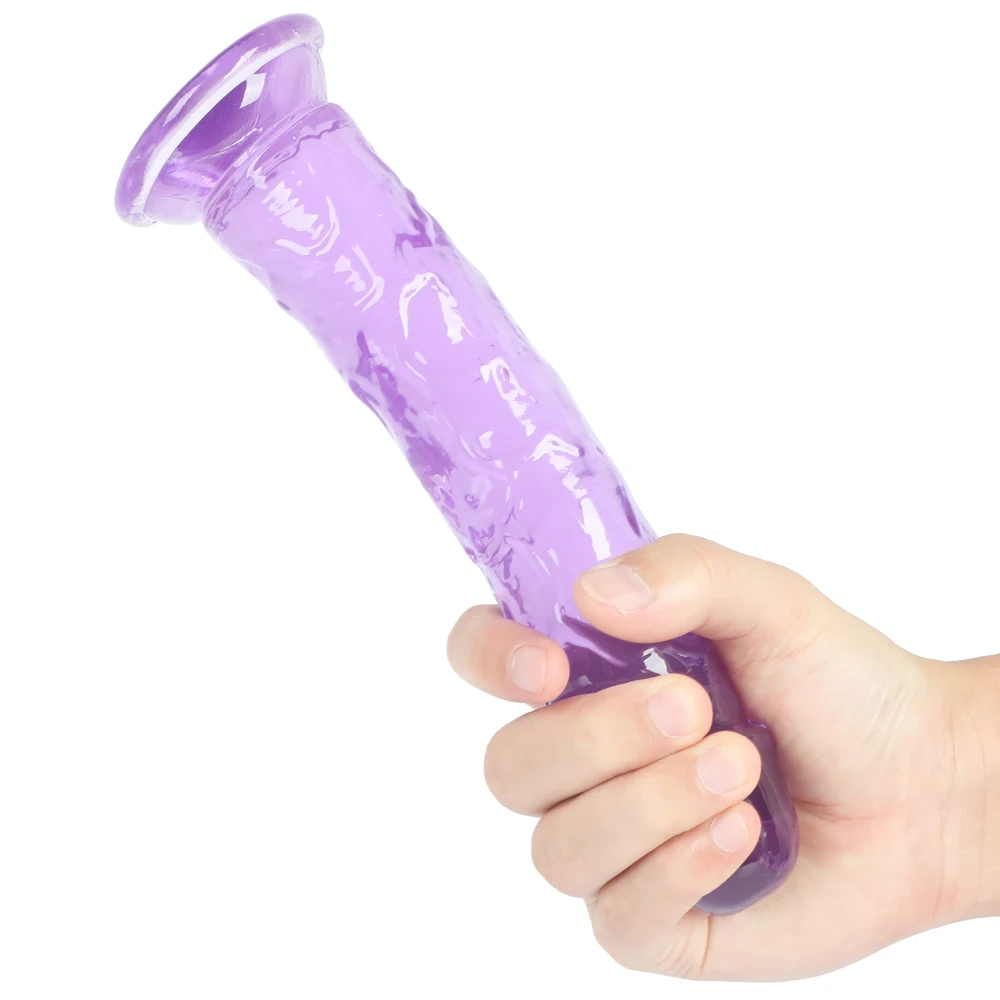 Soft Jelly Dildo Anal Butt Plug Realistic Penis Strong Suction Cup Dick Toy for Adult G-spot Orgasm Sex Toys for Women Lesbian