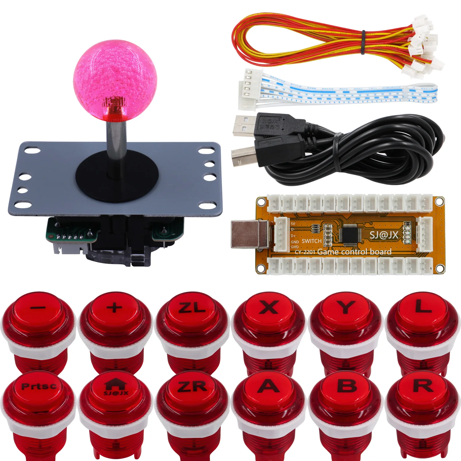 SJ@JX Arcade Game Controller USB Encoder Gamepad with Cherry MX