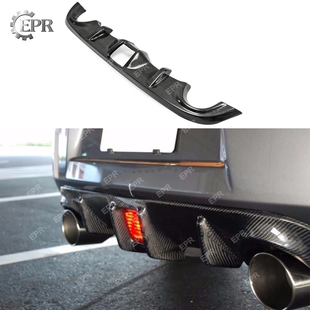 For Nissan 370Z Z34 2009+ OEM Rear Bumper Diffuser Body Kit Tuning Part For 370Z Racing Under Spoiler Carbon Fiber Diffuser Lip