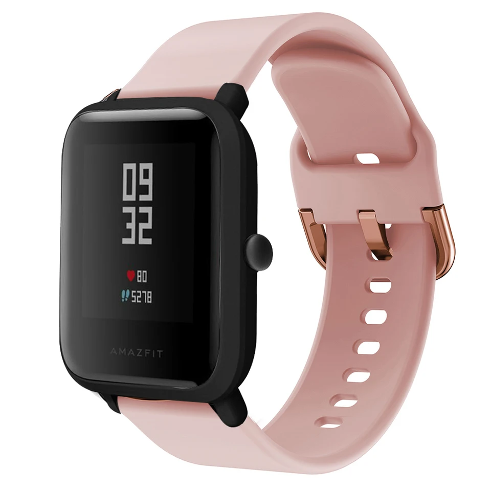 Cinturino In Silicone Per Amazfit Bip U/Pro/GTR/GTS – Design Floreale Bicolore, 20 Mm, Morbido E Traspirante, Impermeabile, Regolabile, Perfetto Per Sport E Vita Quotidiana