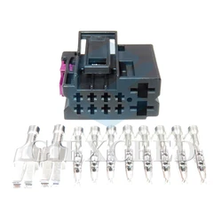 1 Set 10 Pin 1.5 6.3 Series Car Oil Pump Controller Composite Plug 8Z0972701 Auto High Current Cable Socket AC Assembly For VW