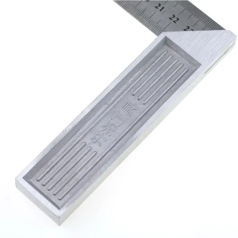 Square Measuring Tool Angle Square Ruler Stainless and Aluminum Multifunctional L Shape Ruler Square Regua 250mm 300mm 500mm