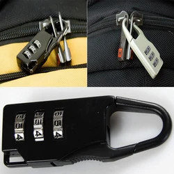 Anti-Theft Mini 3 Digit Combination Password Padlock Outdoor Travel Luggage Suitcase Handbag Zipper Bag Zinc Alloy Code Lock