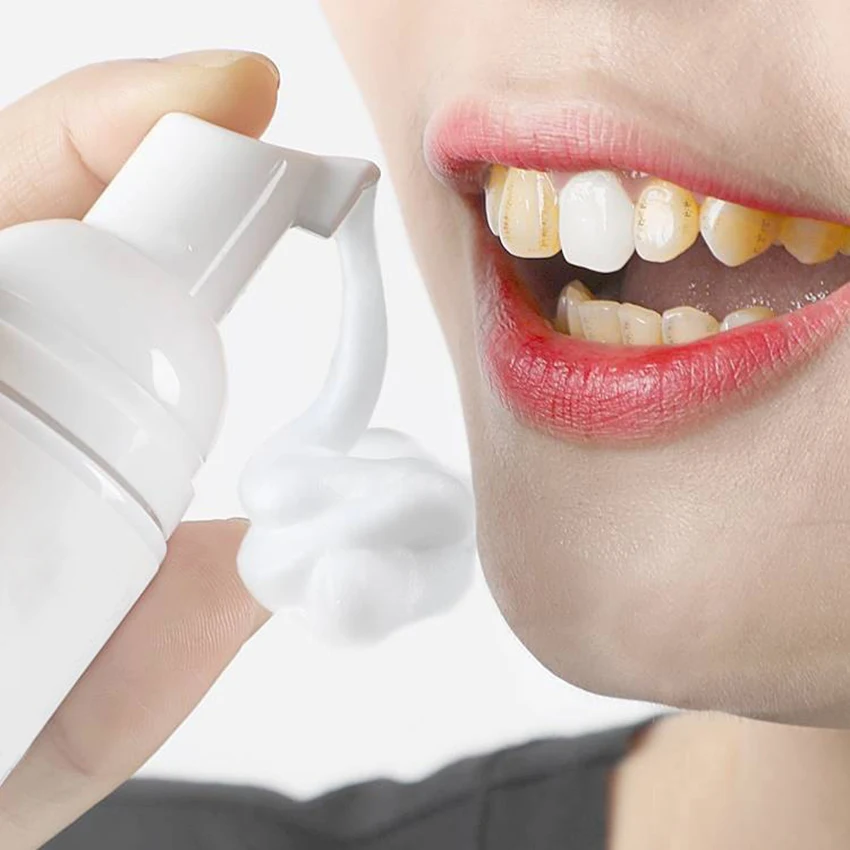 Dentifricio in schiuma per bambini con aroma di limone/menta, dentifricio in schiuma per spazzolino elettrico, 60ml per la pulizia e il miglioramento dei denti