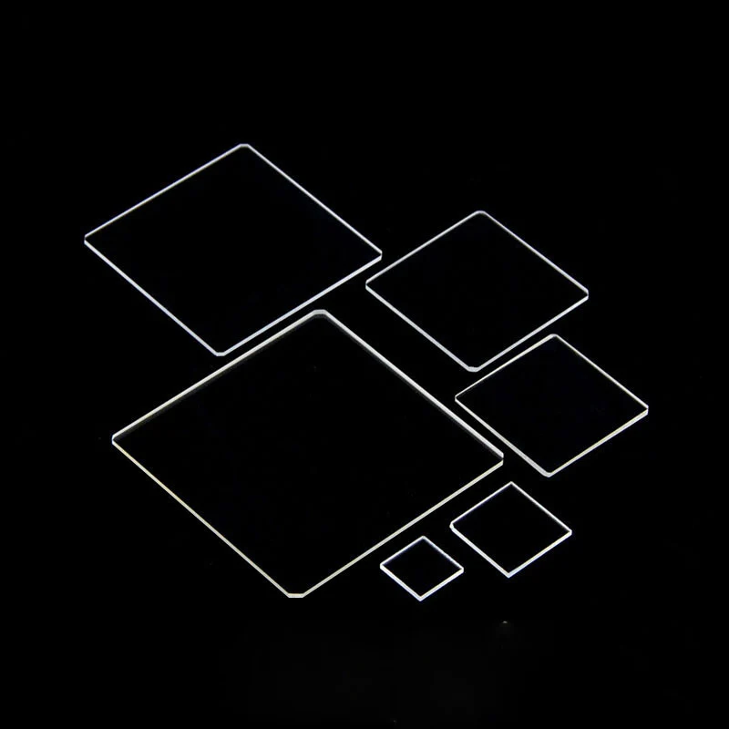 Ultra-Thin Quartz Glass Square Plate, Special for Scientific Research Ultraviolet Fluorescence Detection Jgs1, Can Be Customized