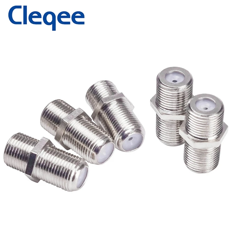 JXSINONE 10PCS F Type Coupler Female To Female Adapter RG6 Or RG59 SMA RF F K/K Jack Coaxial Coax Connector