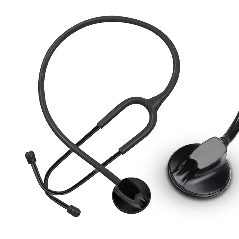 All Black Medical Cardiology Doctor Estetoscopio Professional Medical Heart Stethoscope Nurse Student Medical Equipment Device - Image 5