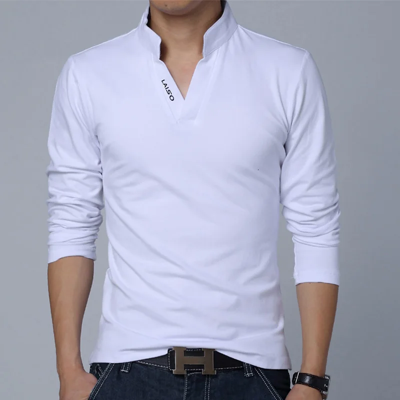 Hot SELL   New Fashion Brand Men Clothes Solid Color Long Sleeve Slim Fit Polo Shirts Men Cotton Polo Shirts Free shipping