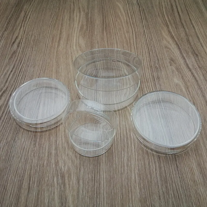 

Bottom DIA 60mm to 200mm Borosilicate Glass Petri Dishes Cell Sterile Culture Dish Laboratory Glassware