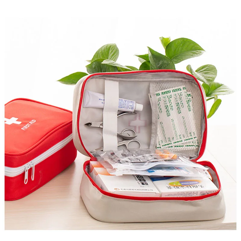 Portable First Aid Kit Bag Emergency First Aid Pouch Medical Bag Medicine Storage Case Car Outdoor Camping Travel Survival Kit