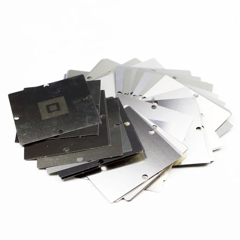 10pcs 27Pcs/Set 90*90mm BGA Universal Stencils For Laptop Rework IC Chip Reballing Kit Use