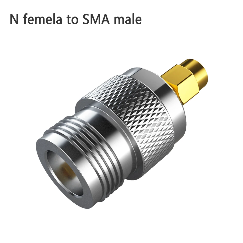 2 pcs N to SMA Adapter N male/female SMA  male/female RF Adapter for Coaxial Cable RF Coaxial Connector 50 ohm SMA Female/ Male