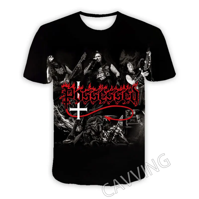 CAVVING 3D Printed  Possessed  Rock Band  Casual T-shirts  Hip Hop Tshirts Harajuku Styles Tops Clothing for Men/women