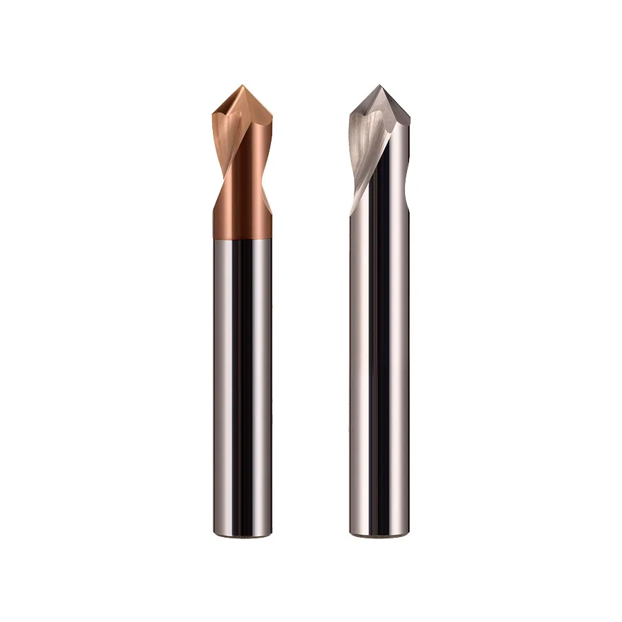 Tungsten Steel HRC55 Aluminum Fixed-Point Drilling Centering Positioning Drill 90° Spot Drill Bit Chamfer Cutter CNC Miling Tool