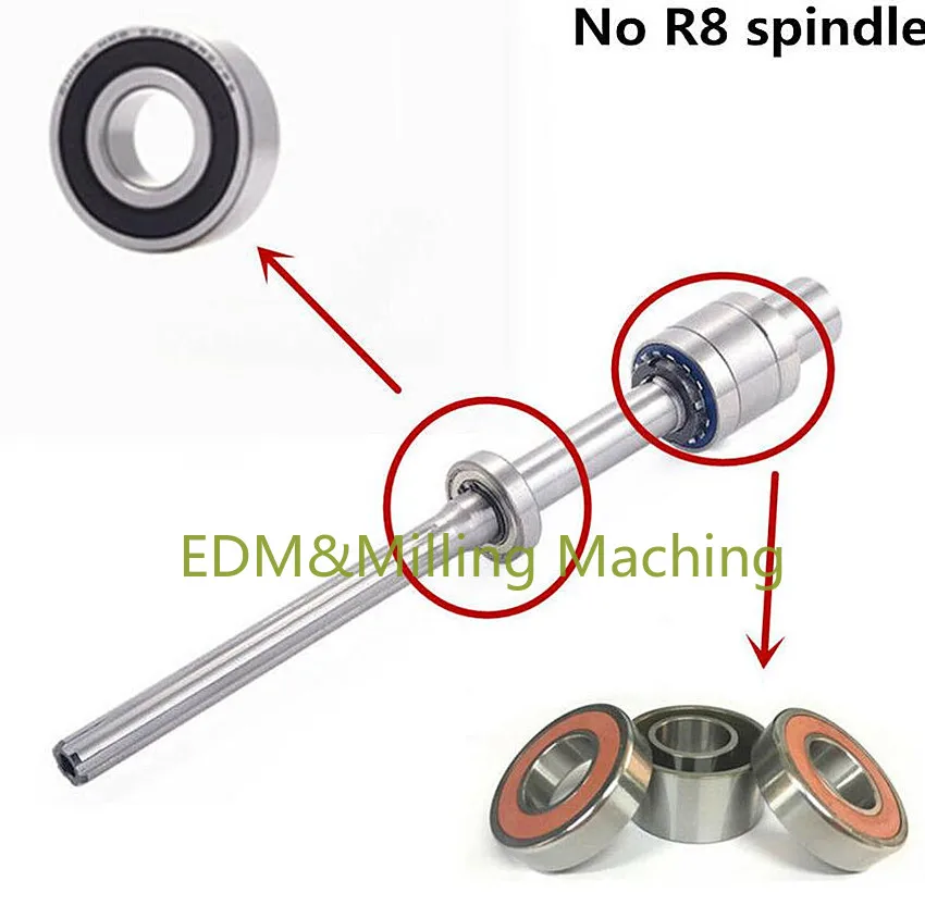 

1Set High Quality Milling Machine Part R8 Spindle Bearings 7207DB + 6206 For BRIDGEPORT Mill DURABLE