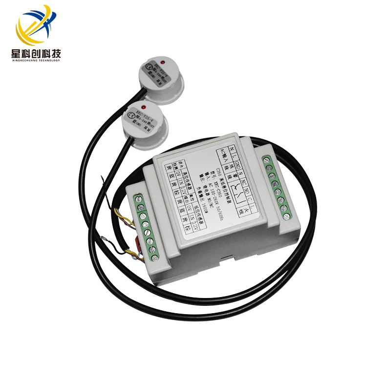 Controlador de nivel de líquido sin contacto, alarma automática de entrada y drenaje de nivel de agua, detección de Sensor de nivel de líquido Alto y Bajo