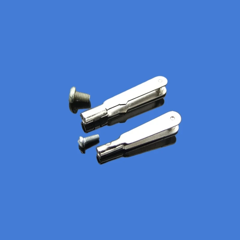 2 Pcs M2 M3 Logam Clevis Chuck Pesawat Remote Control Model Fixed Wing Koneksi Push-Pull Rod Logam Besi chuck