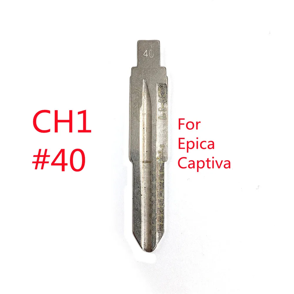 

keychannel 5PCS CH1 #40 Engraved Line Key Blade Scale Shearing Teeth Cutting Key Blank Clipper Key Blade For Epica Captiva