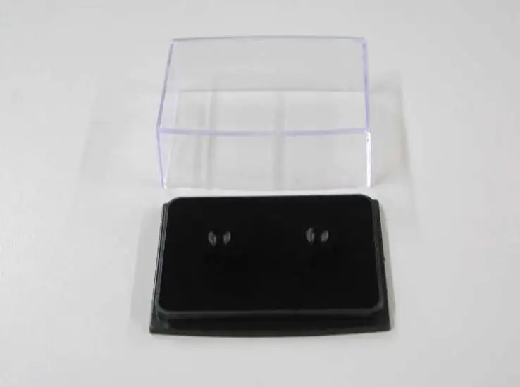 Imagem -04 - Plástico Transparente Cuff Links Gift Box Cufflinks Display Holder Armazenamento Estojo Atacado 120 Pcs