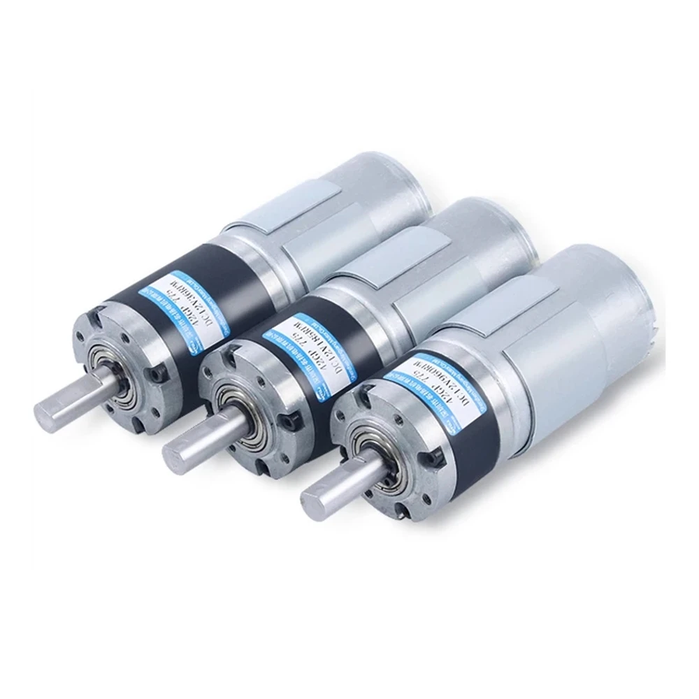 

42mm 775 Planetary Gear DC Reduction Motor 12V 24V Adjustable Low Speed 7RPM-1351RPM PWM Micro Electric Motor Metal High Torque