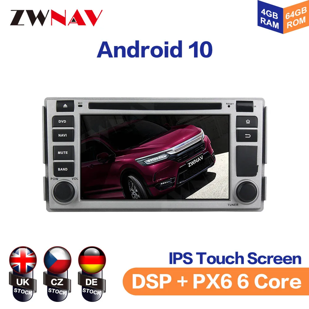 Car DVD Player Android9 PX5/PX6 GPS Navigation For Hyundai Santa Fe 2006-2011 Auto Radio Stereo Head Unit Multimedia Player DSP