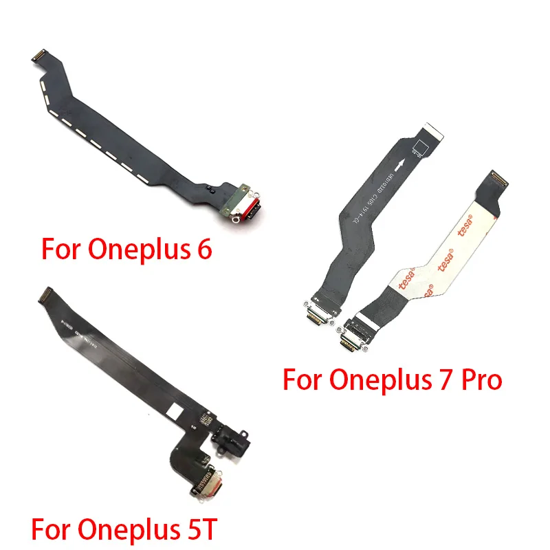 For Oneplus 1 2 3 5 5T 6 7T 7 Pro  Repair Parts Charger Port Dock Connector Flex Cable