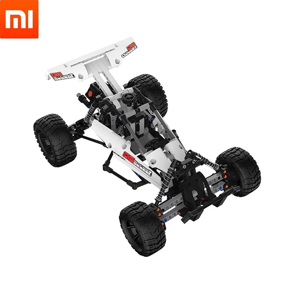 Xiaomi Mijia Mitu Building Blocks Robot Desert Racing Car  Ackermann Steering Cylinder piston linkage  DIY Educational Toys