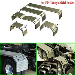 Metalowy błotnik ze stali nierdzewnej do 1/14 Tamiya RC Truck Car SCANIA VOLVO ACTROS 3363 AROCS MAN TGX Diy Parts