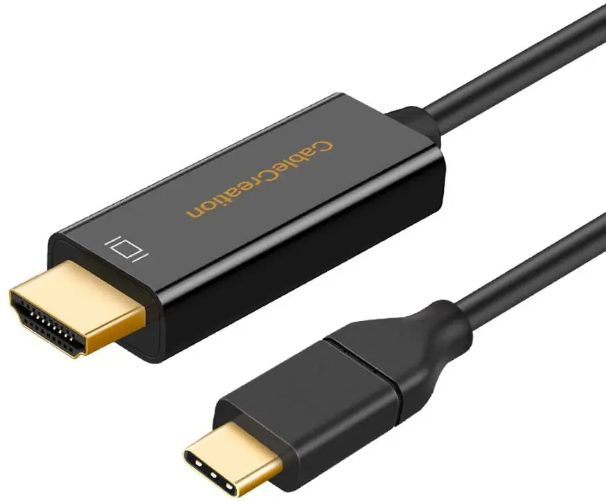 

Кабель USB C-HDMI, 4K 60 Гц, 2,0 Type C-HDMI Thunderbolt 3, совместимый с MacBook Pro/Air/iPad Pro 2020 2019Surface Go,XPS 15