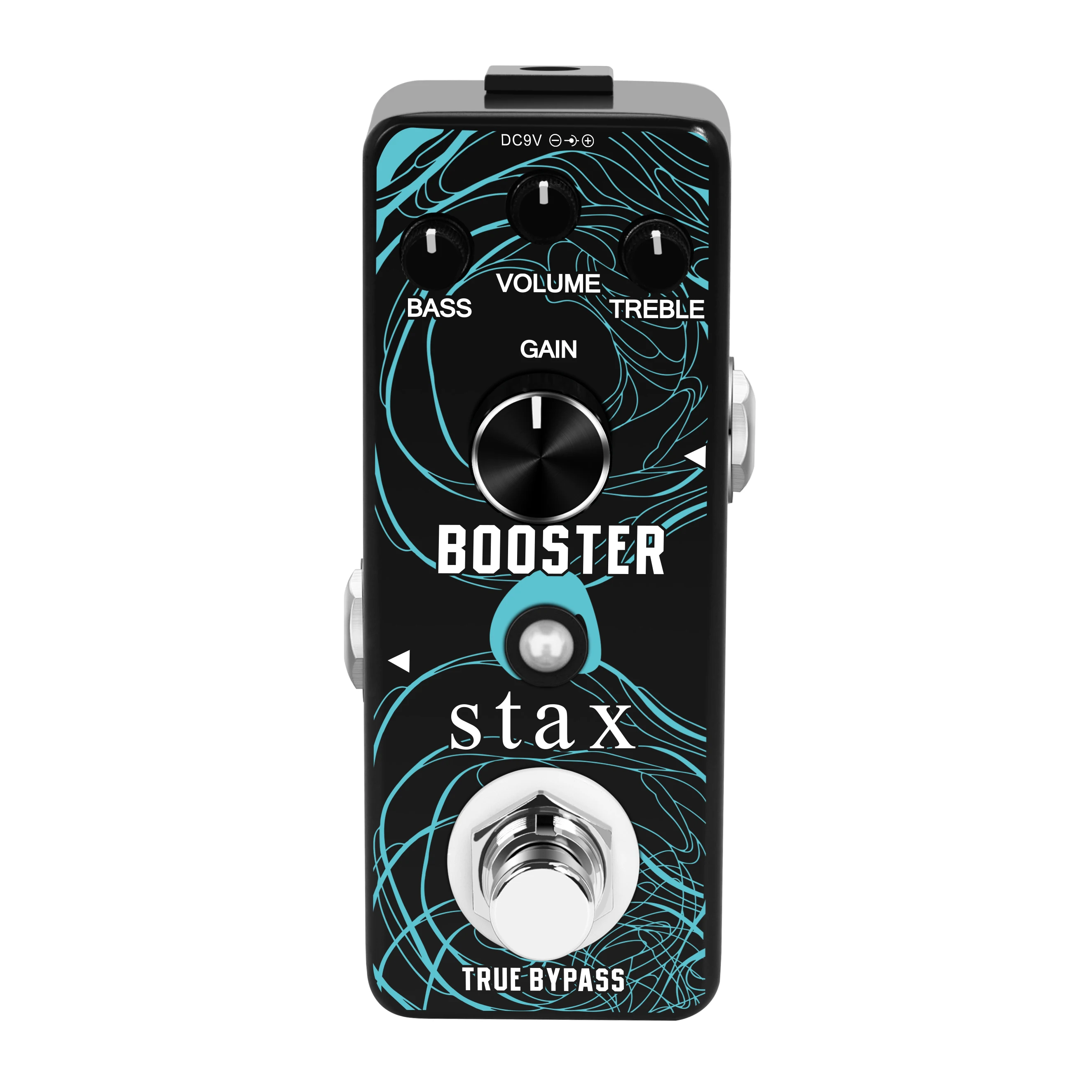 Rowin Amuzik Stax-Pure Booster Pedal, Analog, Micro Boost Pedals for Electric Guitar, Pure Signal Amplifier, Wtih True Bypass