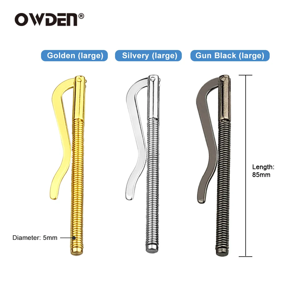 OWDEN Metal Bifold Spring Post fermasoldi Bar portafoglio porta contanti