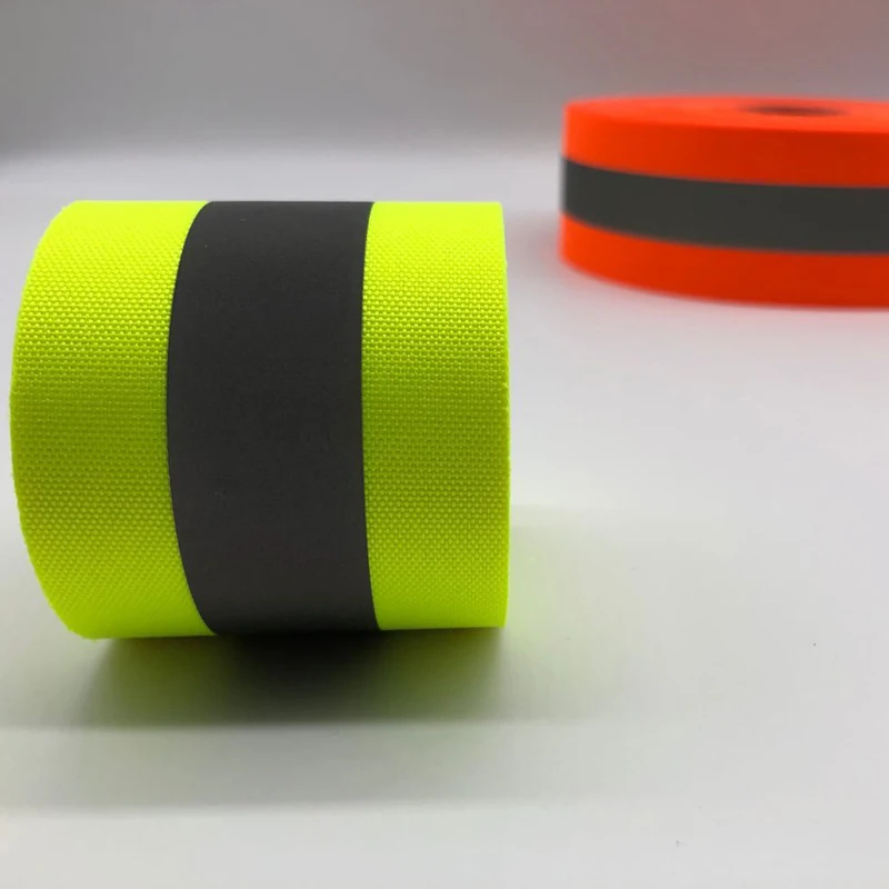 Reflecterende Strip Veiligheid Conspicuity Gesegmenteerde Tape Stof Naaien Op Kleding