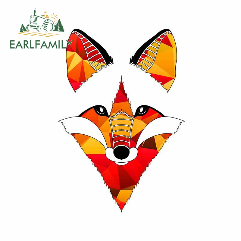 EARLFAMILY 13cm x 9.3m for Fire Fox Car Stickers Scratch-proof Window Family Fine Decal Windshield Graphics for Vinyl Car Wrap