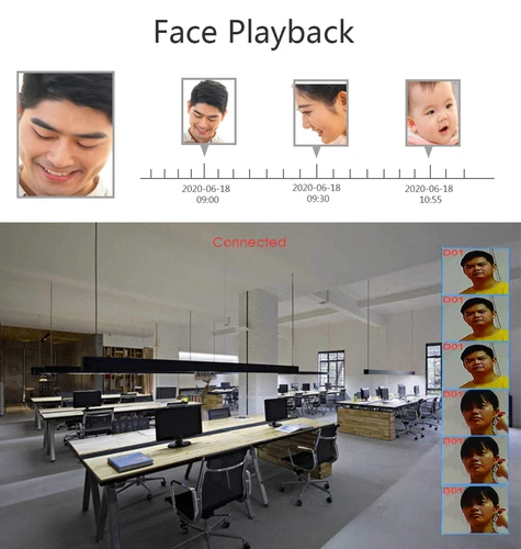 Imagen 2 del producto Grabador de vídeo en red POE 4K 8CH NVR inteligente (1080p/3MP/4MP/5MP/6MP/8MP/4K) admite cámaras IP de hasta 8x8MP/4K de 4/8 canales