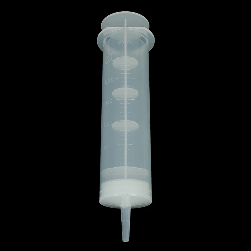 

300ML Plastic Syringe Capacity Syringe Transparent Reusable Sterile Measuring Injection Syringe Nutrient Hydroponics