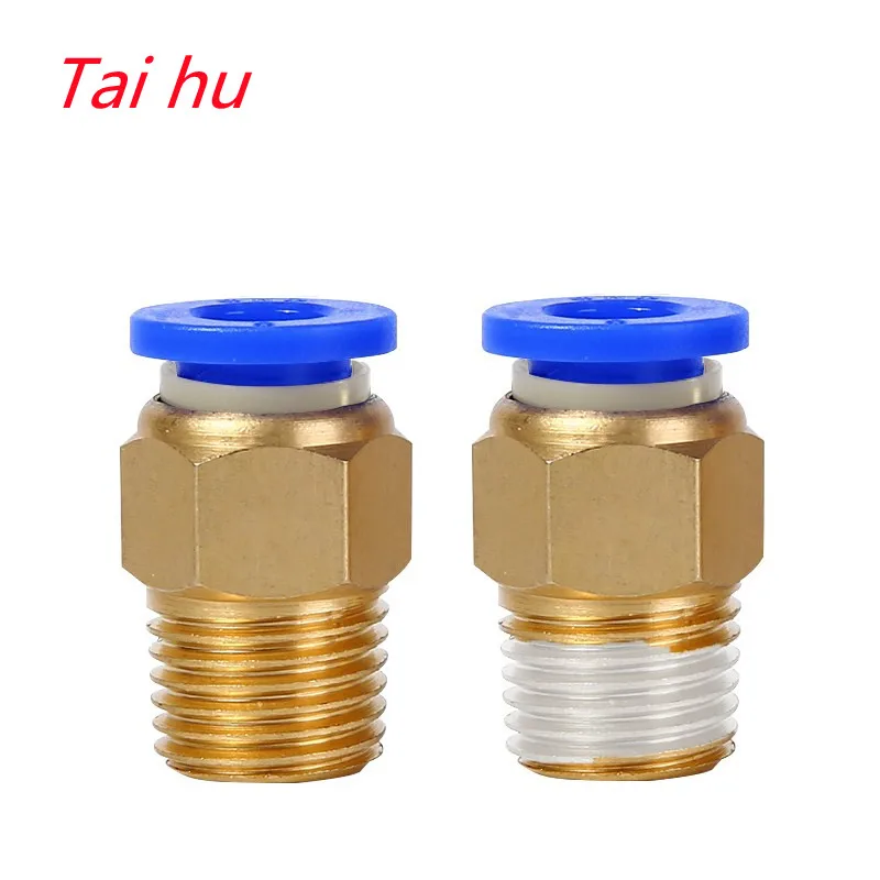 1 Pcs PC Pneumatic Tube Connector The Air Compressor Parts Straight Push In Pneumatic Fitting 1/2